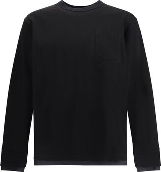 Sacai Long Sleeve Jersey T-Shirt - ShopStyle